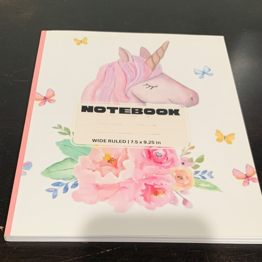 Unicorn Floral Notebook